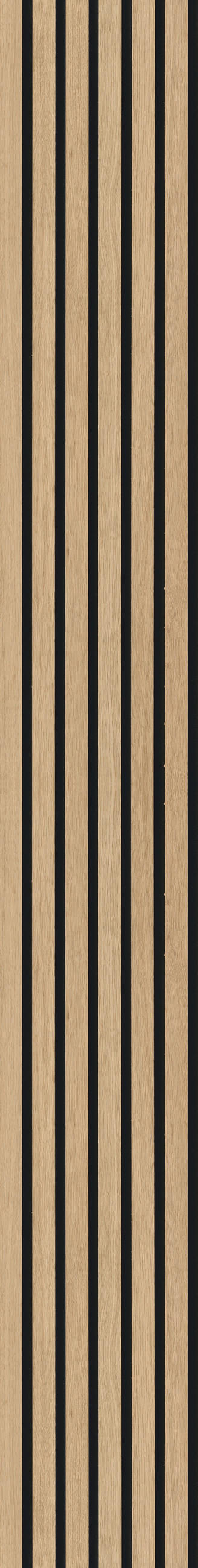 Novel Akustikpaneel Eiche hellbraun acous Comfort 30x1.1x250 cm