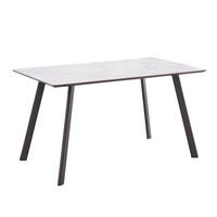 STOL ZA BLAGOVAONICU  siva, crna  metal, keramika, drvni materijal      - siva/crna, drvni materijal/metal (140/76/80cm) - Ti'me