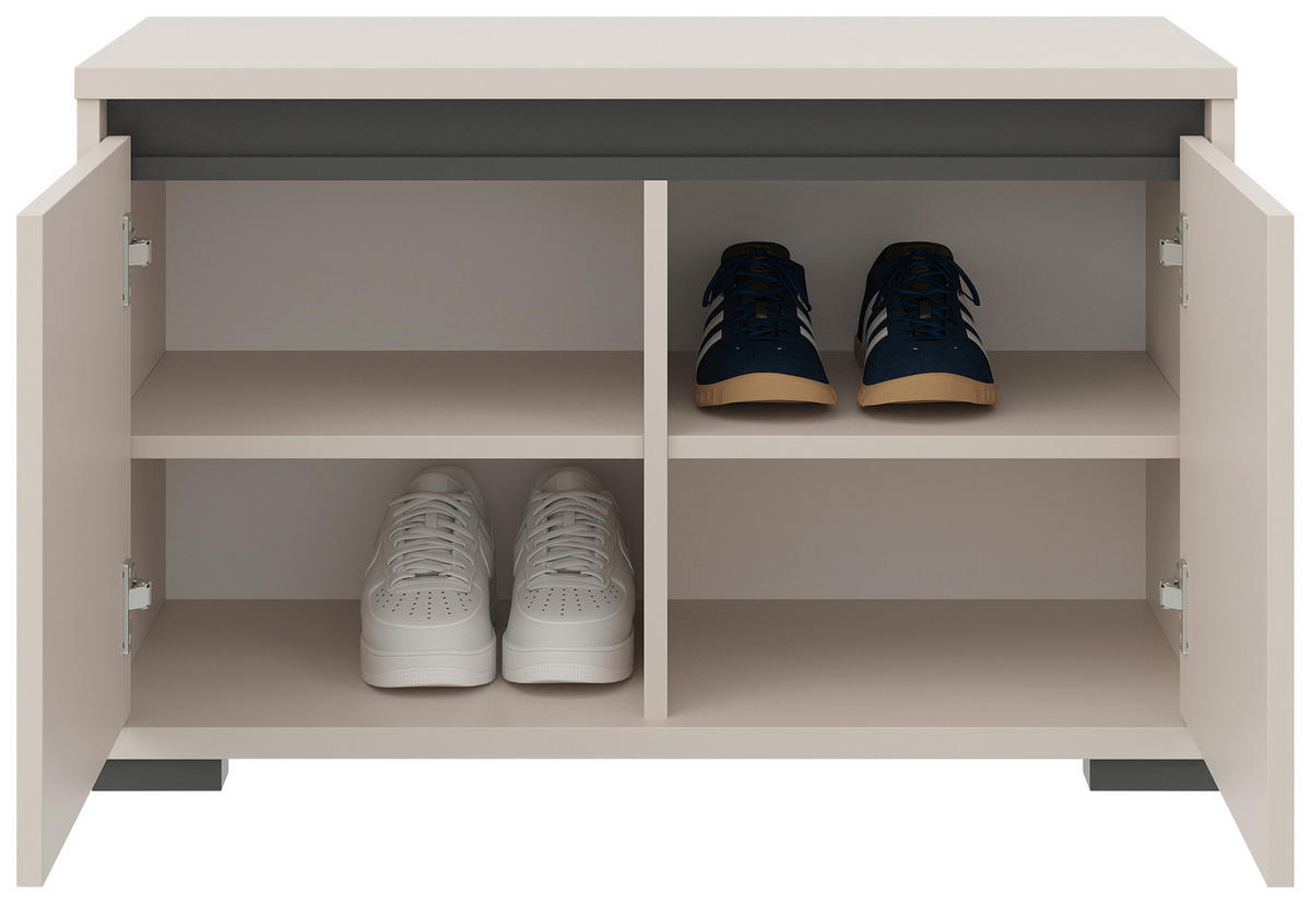 GARDEROBE  in 220/195/38 cm  - Kaschmir/Anthrazit, MODERN, Holzwerkstoff (220/195/38cm) - Xora