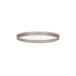 SERVIERTABLETT    18 cm  - Beige, Basics, Glas/Metall (18cm) - Ambia Home