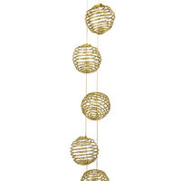 DEKOHÄNGER  - Goldfarben, Basics, Metall (5/100cm) - X-Mas