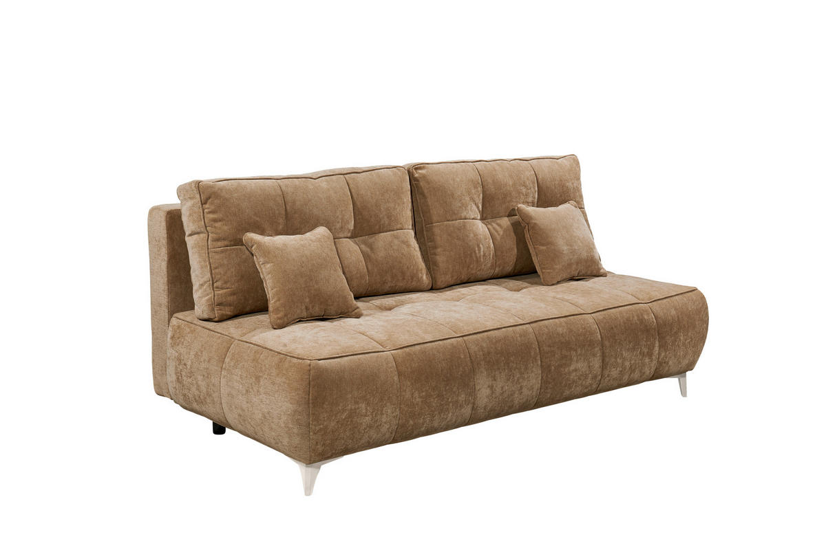 SCHLAFSOFA ELISA Webstoff Braun  inkl. Bettkasten  - Kaschmir/Braun, MODERN, Kunststoff/Textil (215/96/106cm) - MID.YOU