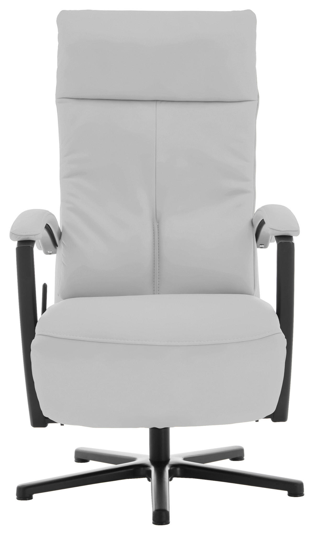 RELAXSESSEL in Leder Weiß  - Schwarz/Weiß, Design, Leder/Metall (76/112/83cm) - Beldomo Speed