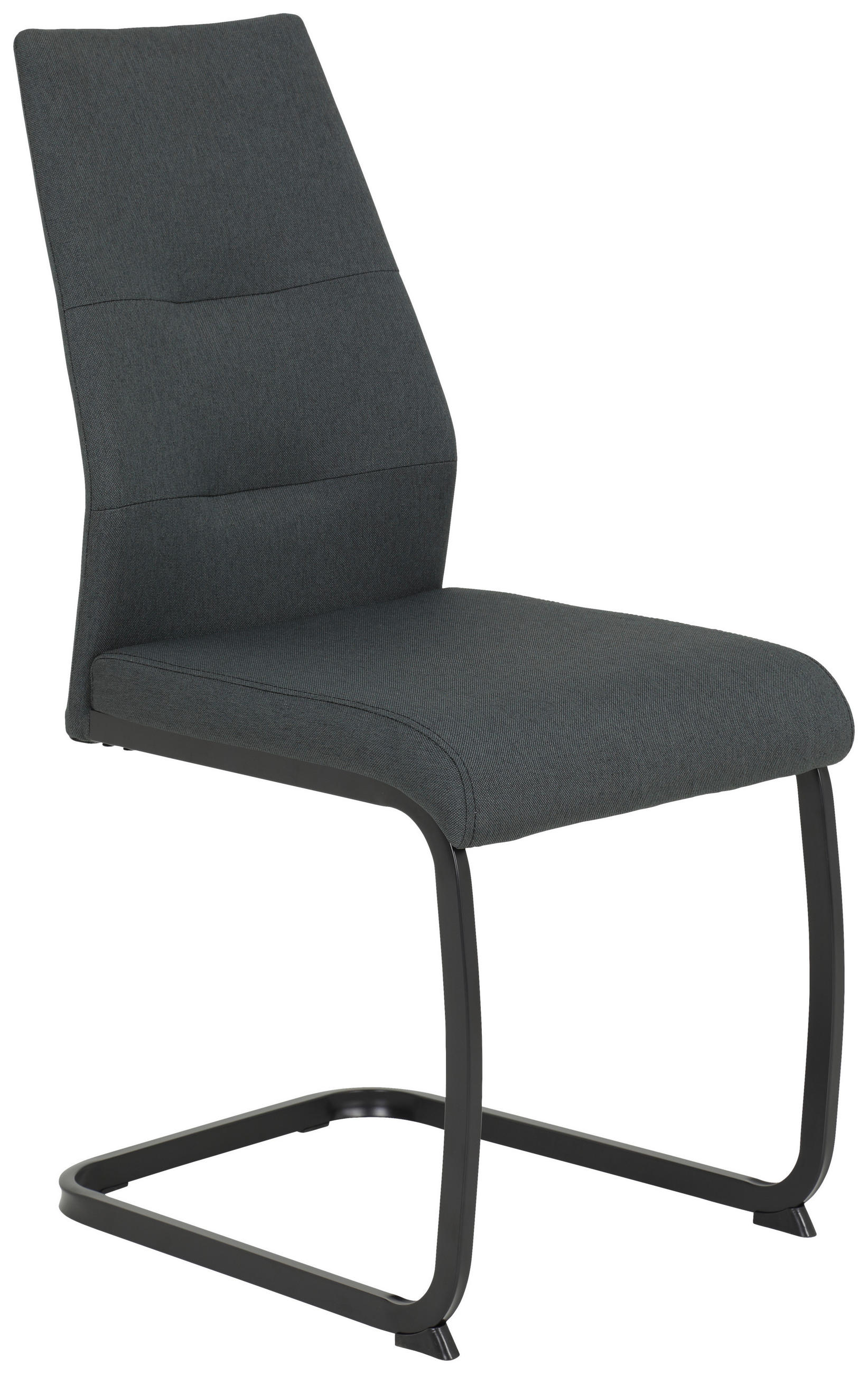 SCHWINGSTUHL  in Webstoff  - Anthrazit/Schwarz, Trend, Textil/Metall (43/93/59cm) - Carryhome