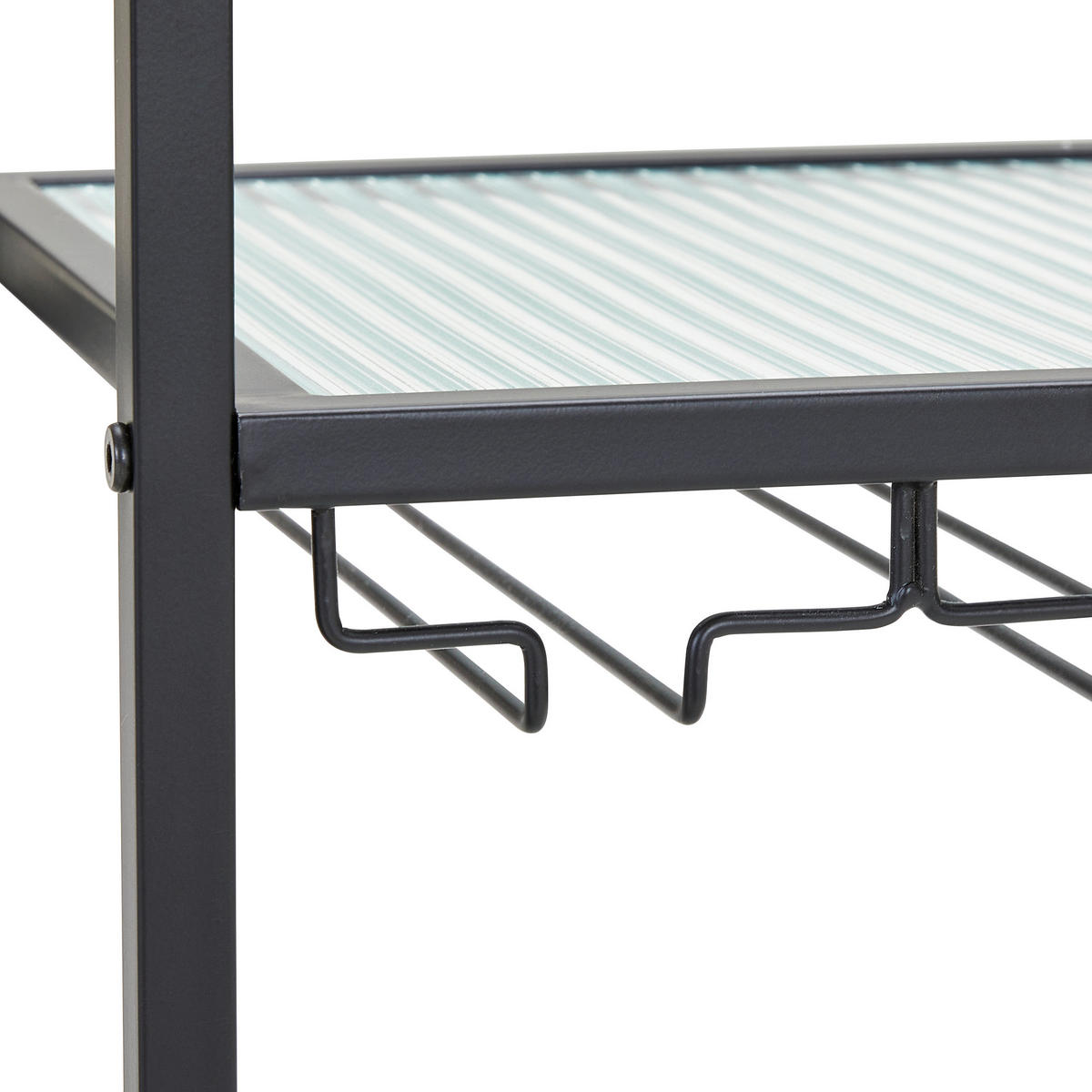 WEINREGAL 80/90/32 cm  - Schwarz, Design, Glas/Metall (80/90/32cm) - MID.YOU