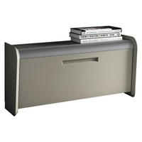 GARDEROBENBANK  in 97/52/36 cm  - Taupe/Alufarben, Design, Metall (97/52/36cm) - Dieter Knoll