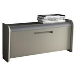 GARDEROBENBANK Taupe, Alufarben  - Taupe/Alufarben, Design, Metall (97/52/36cm) - Dieter Knoll