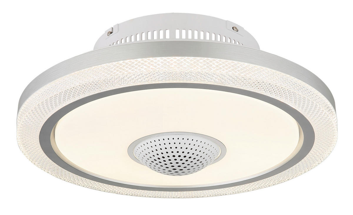 VENTILATOR STROPNI  prozirno, opalna, bijela    SHELLY  - bijela/prozirno, Design, metal/plastika (50/21cm) - Globo