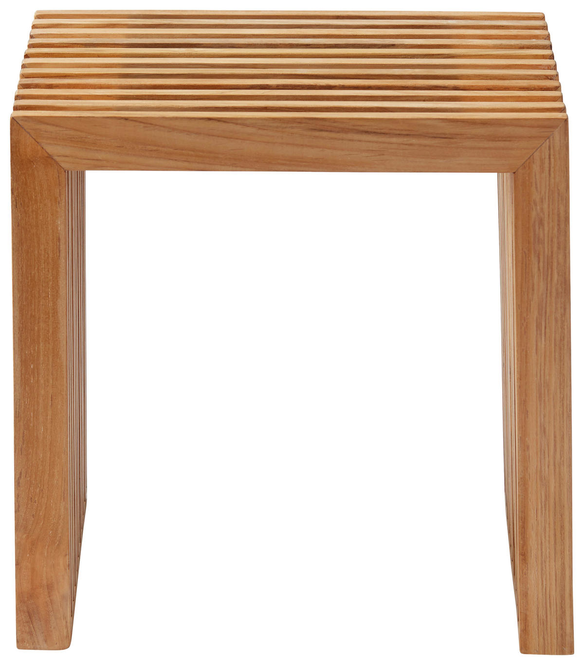 HOCKER Teakholz Teakfarben  - Teakfarben, KONVENTIONELL, Holz (45/43/35cm) - MID.YOU