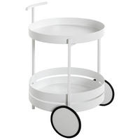 SERVÍROVACÍ VOZÍK, bílá, 42/42/61 cm - bílá, Design, kov (42/42/61cm)