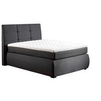BOXSPRINGBETT 120/200 cm  in Anthrazit  - Wengefarben/Anthrazit, Konventionell, Holz/Textil (120/200cm) - Xora