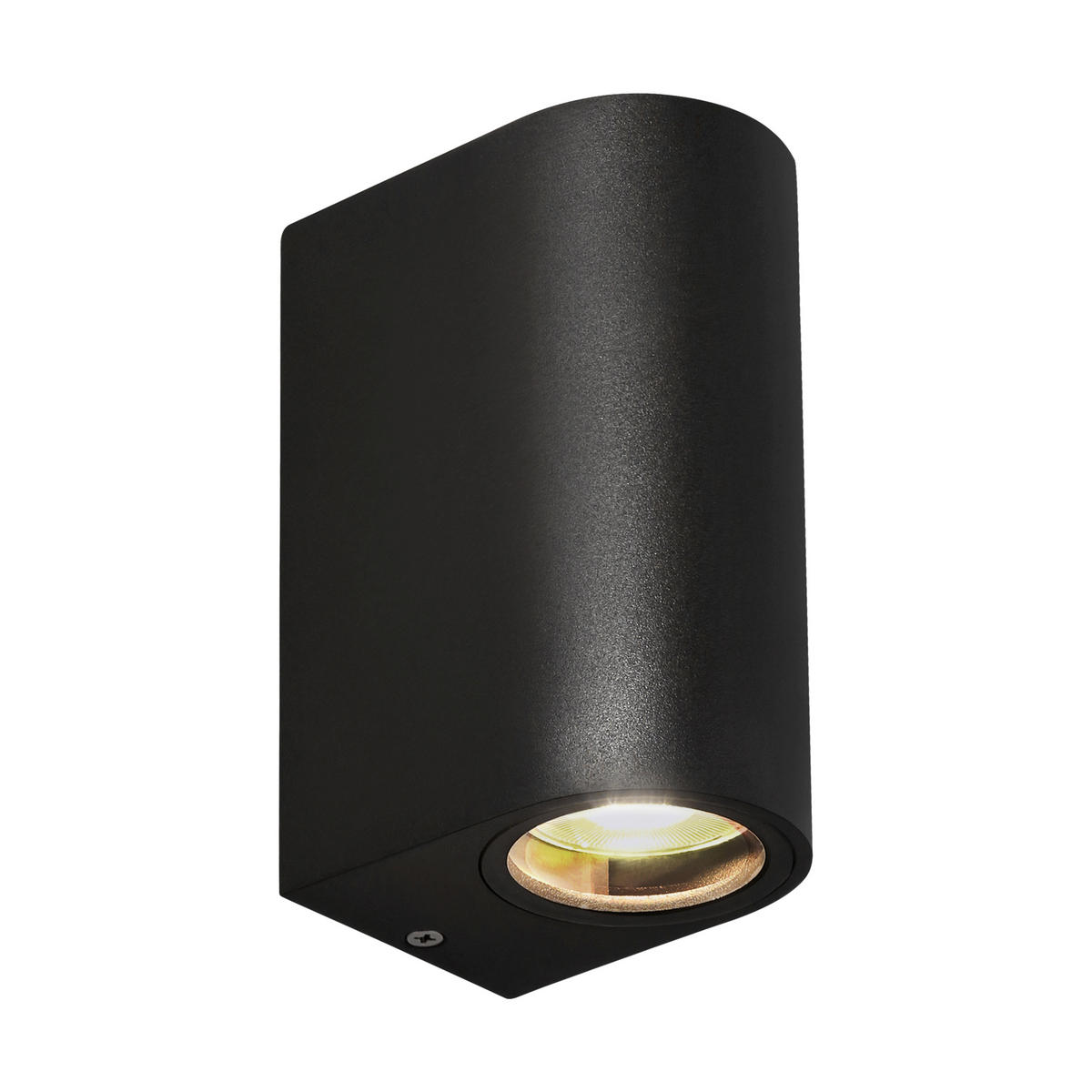 AUßENWANDLEUCHTE 6.5/9/15 cm   - Schwarz, Design, Metall (6.5/9/15cm)