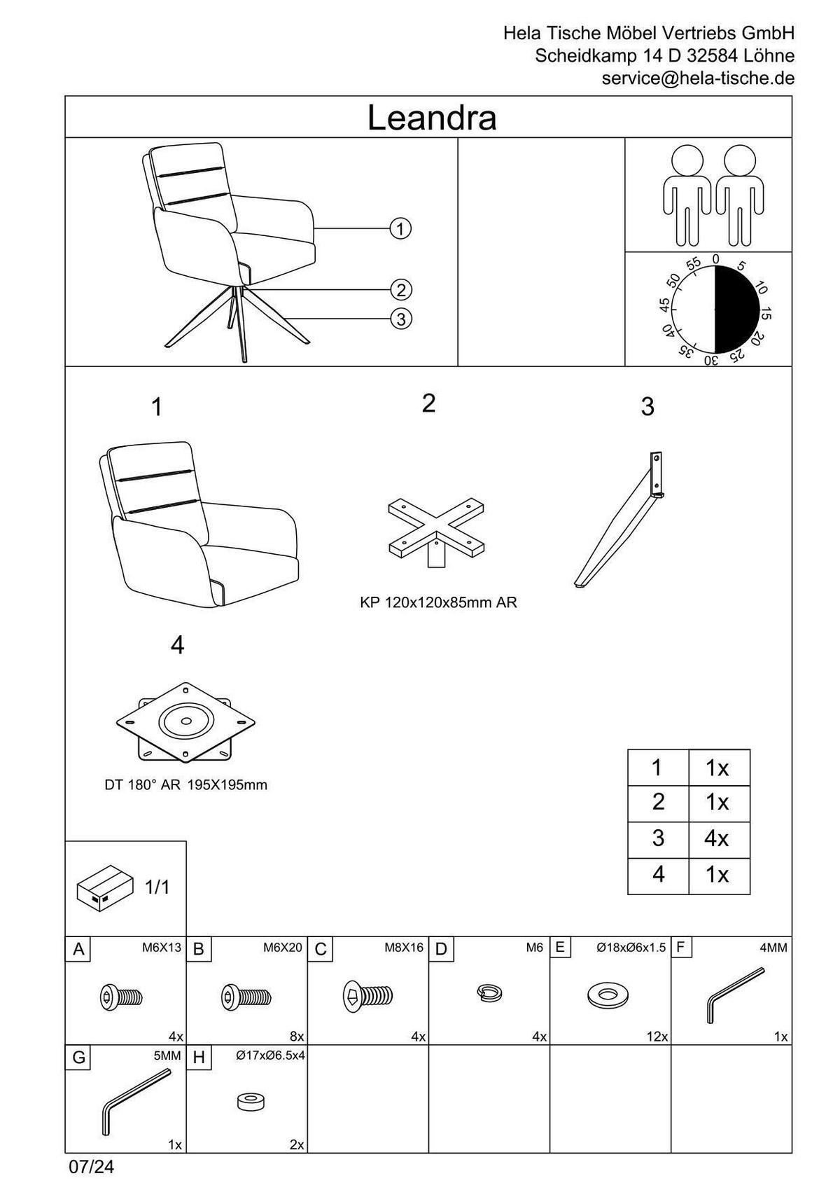 ARMLEHNSTUHL-SET 2 Stück Sitzfläche 180° drehbar Webstoff, Mikrofaser  - Anthrazit/Schwarz, MODERN, Textil/Metall (63/92/69cm) - MID.YOU