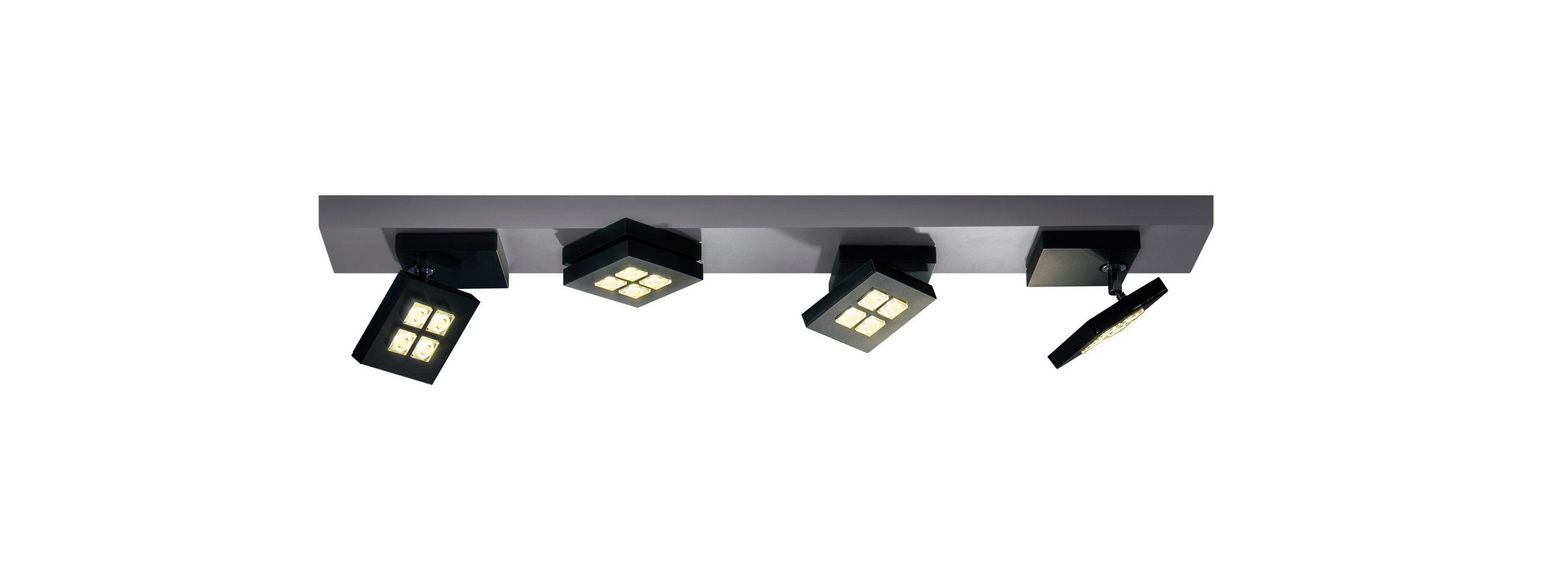 LED-DECKENLEUCHTE 72/10/10,5 cm   - Alufarben, Design, Metall (72/10/10,5cm) - BOPP