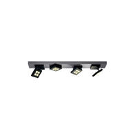 LED-DECKENLEUCHTE 72/10/10,5 cm   - Alufarben, Design, Metall (72/10/10,5cm) - BOPP