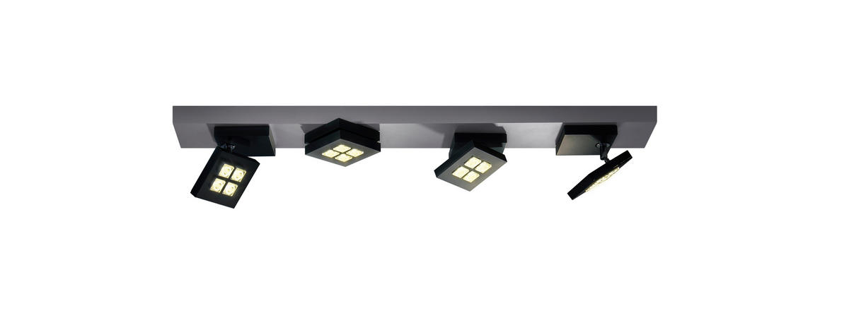 LED-DECKENLEUCHTE 72/10/10,5 cm   - Alufarben, Design, Metall (72/10/10,5cm) - BOPP