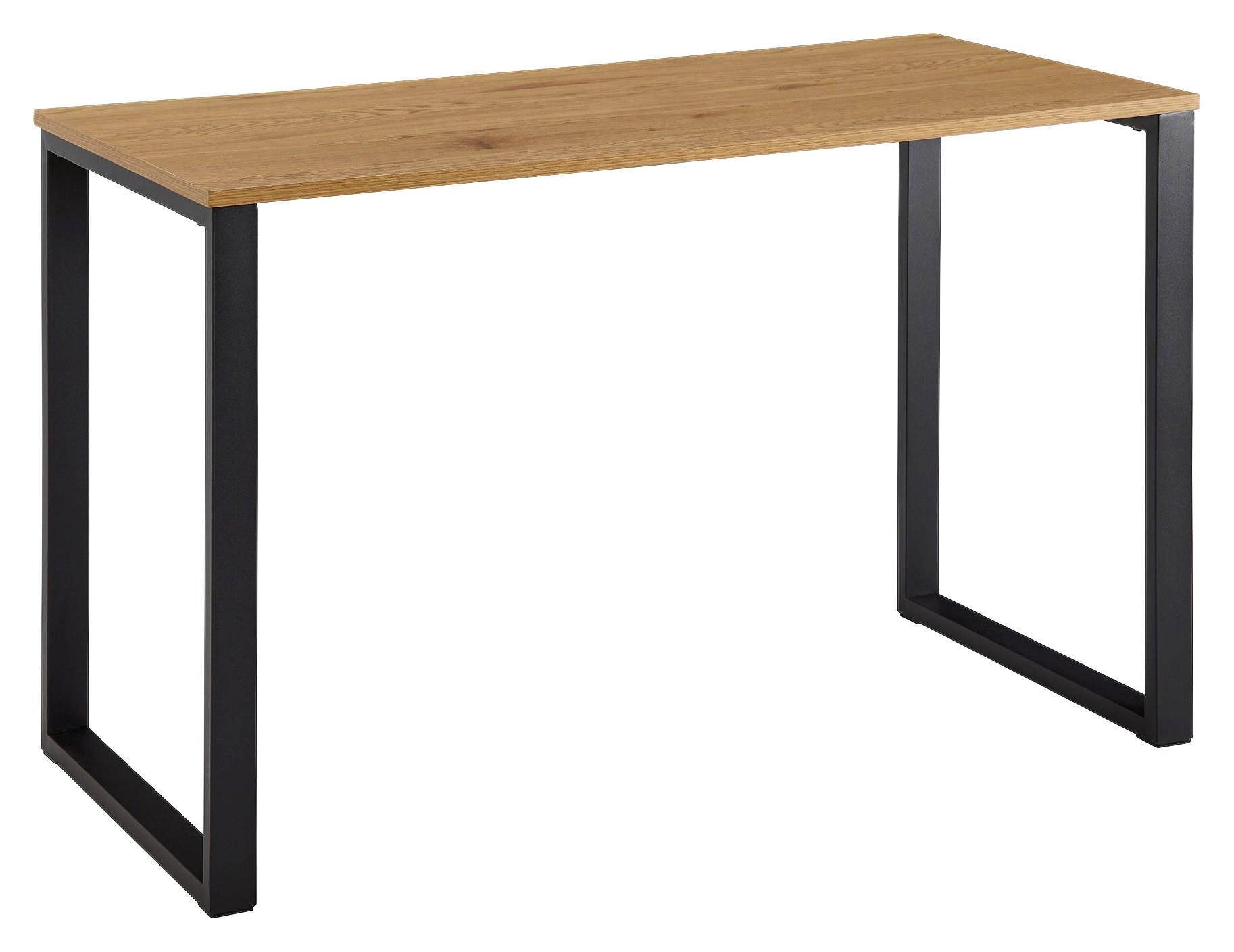 SCHREIBTISCH 120/60/76 cm  in Braun  - Schwarz/Braun, MODERN, Holzwerkstoff/Metall (120/60/76cm) - MID.YOU