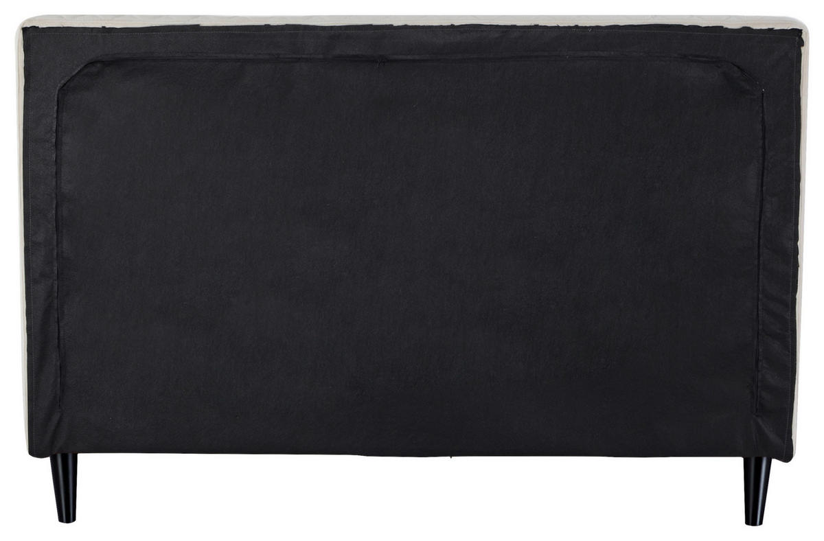 POLSTERBETT Lattenrost 140/200 cm  in Beige  - Beige/Schwarz, Design, Holz/Kunststoff (140/200cm) - Boxxx