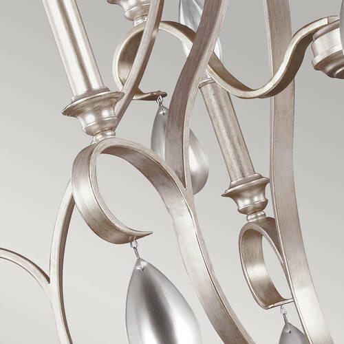 LESTENEC  Elstead Dewitt  77.5/102.9 cm          E14 - srebrne barve, Konvencionalno, kovina (77.5/102.9cm) - Elstead Lighting