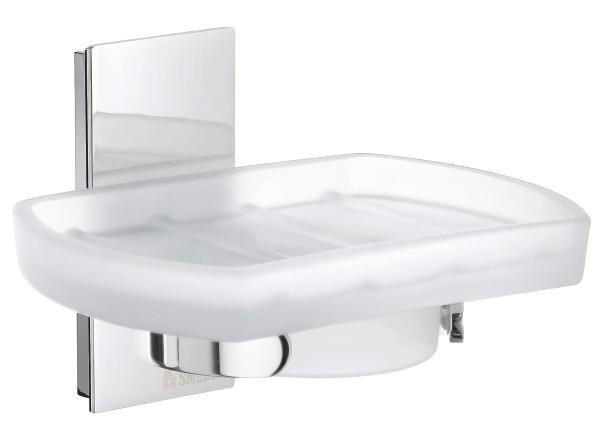 MISKA NA MYDLO chrómová - chrómová, Basics, kov/sklo (12/8/9,1cm)