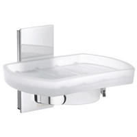 MISKA NA MYDLO chrómová - chrómová, Basics, kov/sklo (12/8/9,1cm)