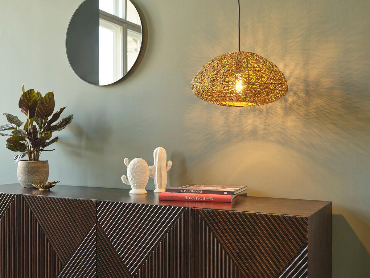HÄNGELEUCHTE 39.5/150 cm   - Beige, Basics, Papier/Metall (39.5/150cm) - Osram