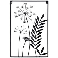 ZIDNA DEKORACIJA        40/60 cm   - crna, Natur, metal (40/60cm) - Ambia Home
