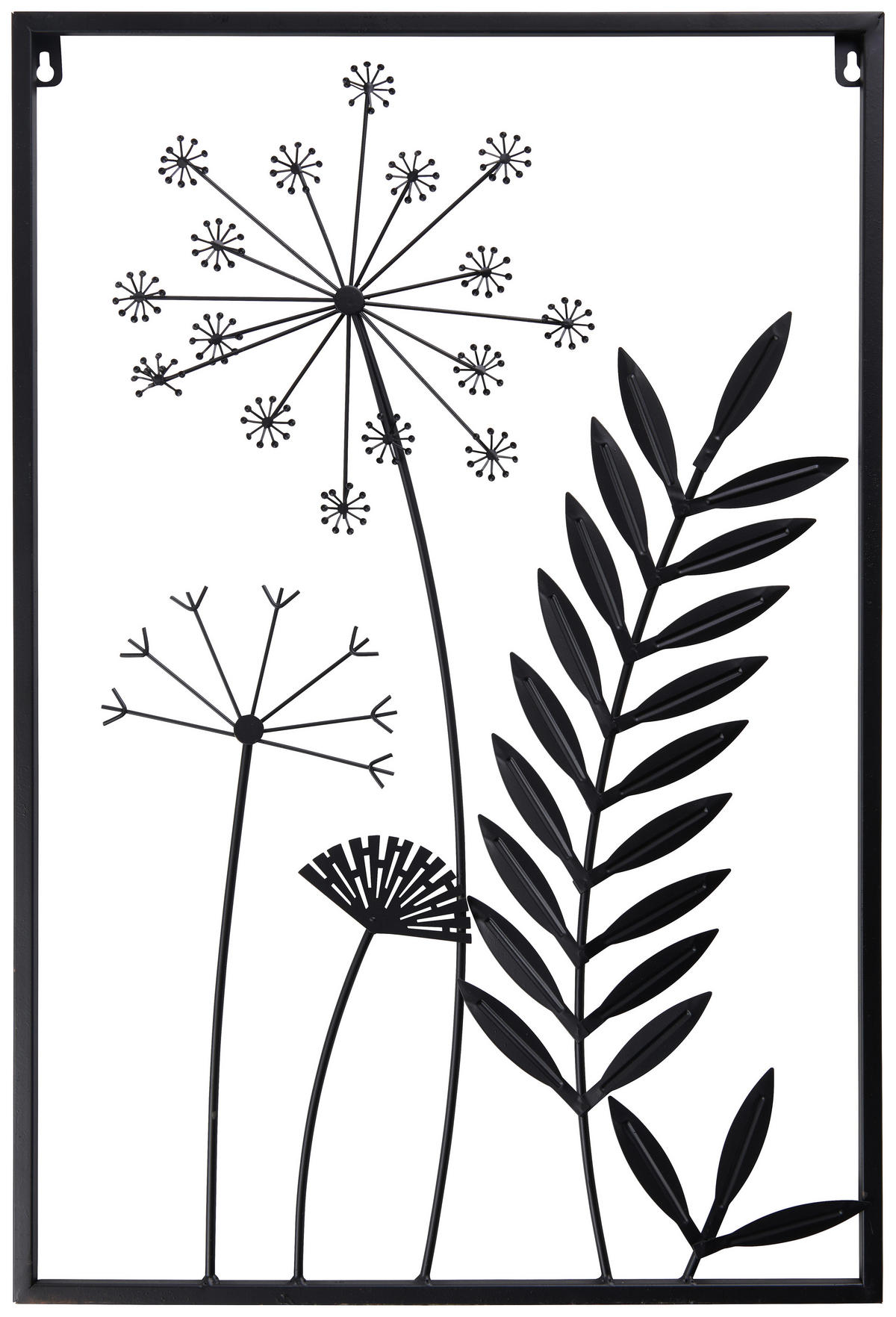 ZIDNA DEKORACIJA        40/60 cm   - crna, Natur, metal (40/60cm) - Ambia Home