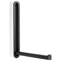 WANDHAKEN  in Schwarz, Weiß  - Schwarz/Weiß, Design, Kunststoff/Metall (2,1/16/2,1-15,6cm)