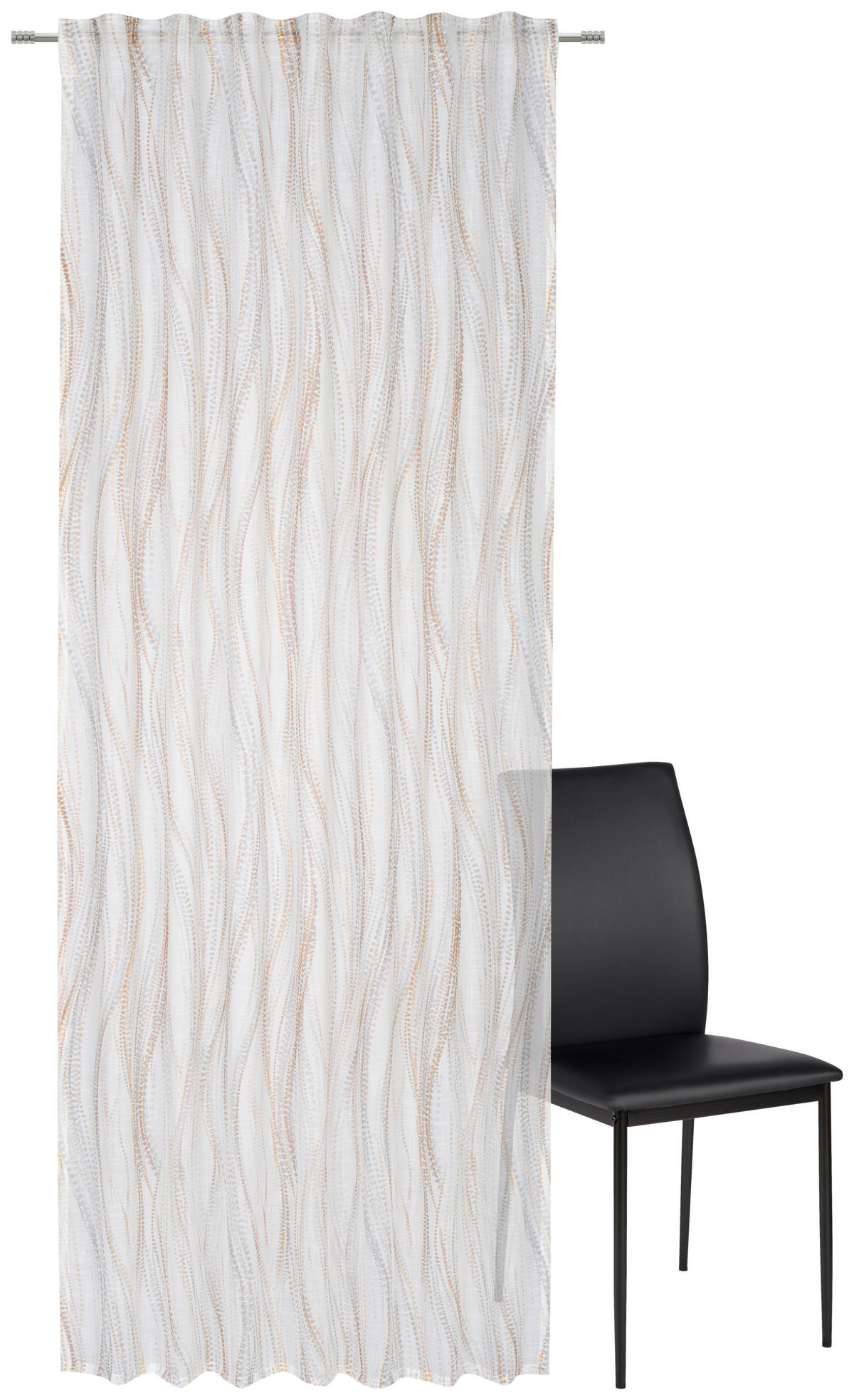 HOTOVÝ ZÁVĚS, poloprůhledné, 140/245 cm - curry žlutá, Konvenční, textil (140/245cm) - Esposa