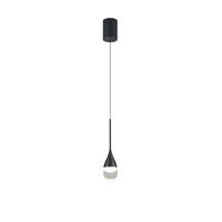 LED-HÄNGELEUCHTE Deep 8/210 cm   - Schwarz, Design, Glas/Metall (8/210cm) - Helestra