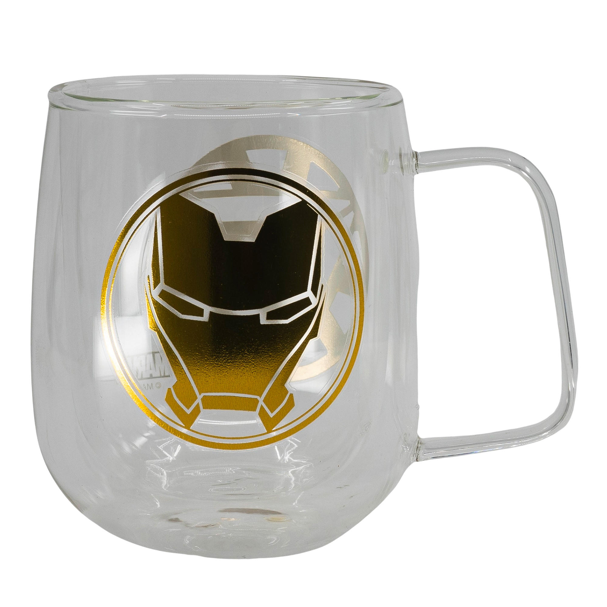 Marvel Teeglas Iron Man Klar, Gold, Transparent
