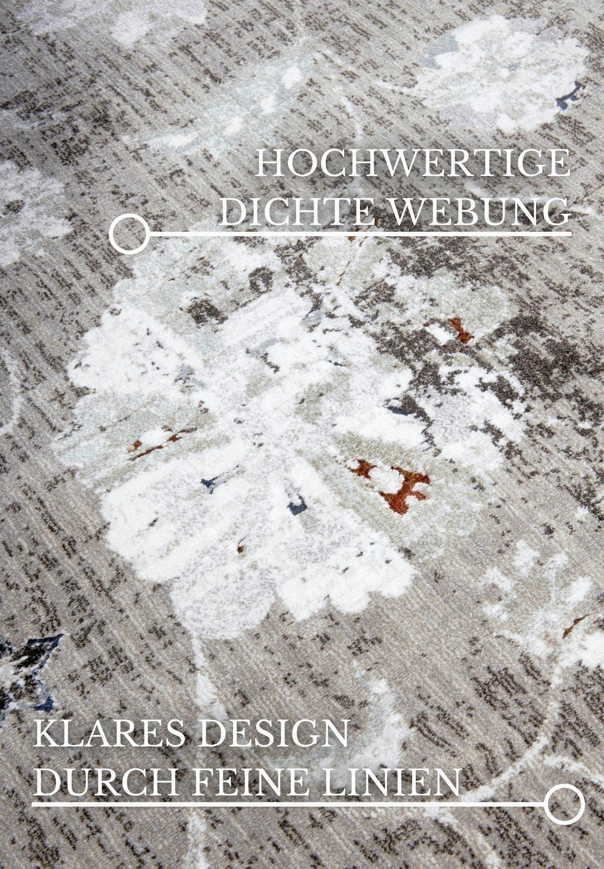 VINTAGE-TEPPICH 155/235 cm V&B 106069 Braun, Weiß  - Braun/Weiß, Design, Kunststoff/Textil (155/235cm) - Villeroy & Boch