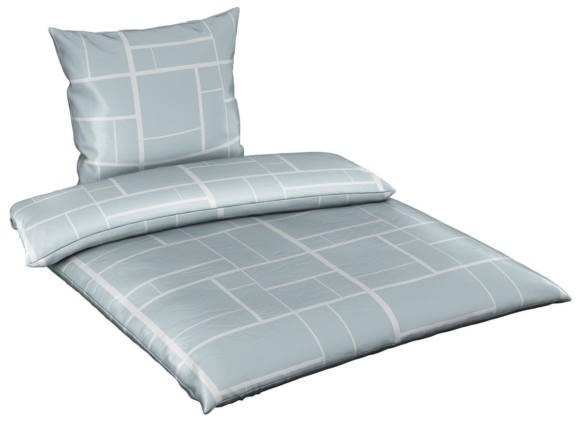 BETTWÄSCHE Satin 135/200 cm  - Hellgrün, KONVENTIONELL, Textil (135/200cm) - Dieter Knoll