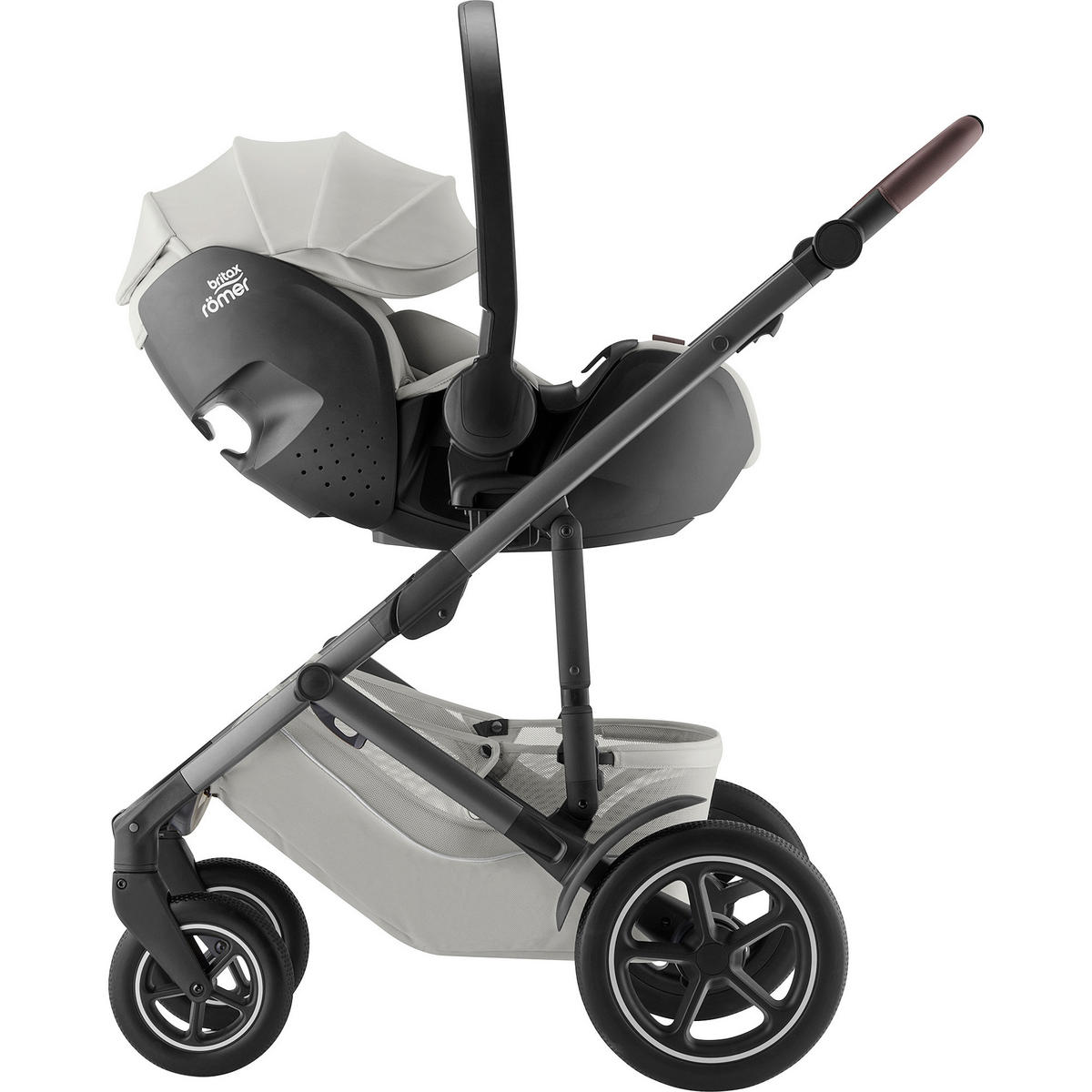 KINDERWAGENSET Smile 5Z Set  - Hellgrau/Grau, Basics, Textil/Metall (57/112/97,7cm) - Britax Römer