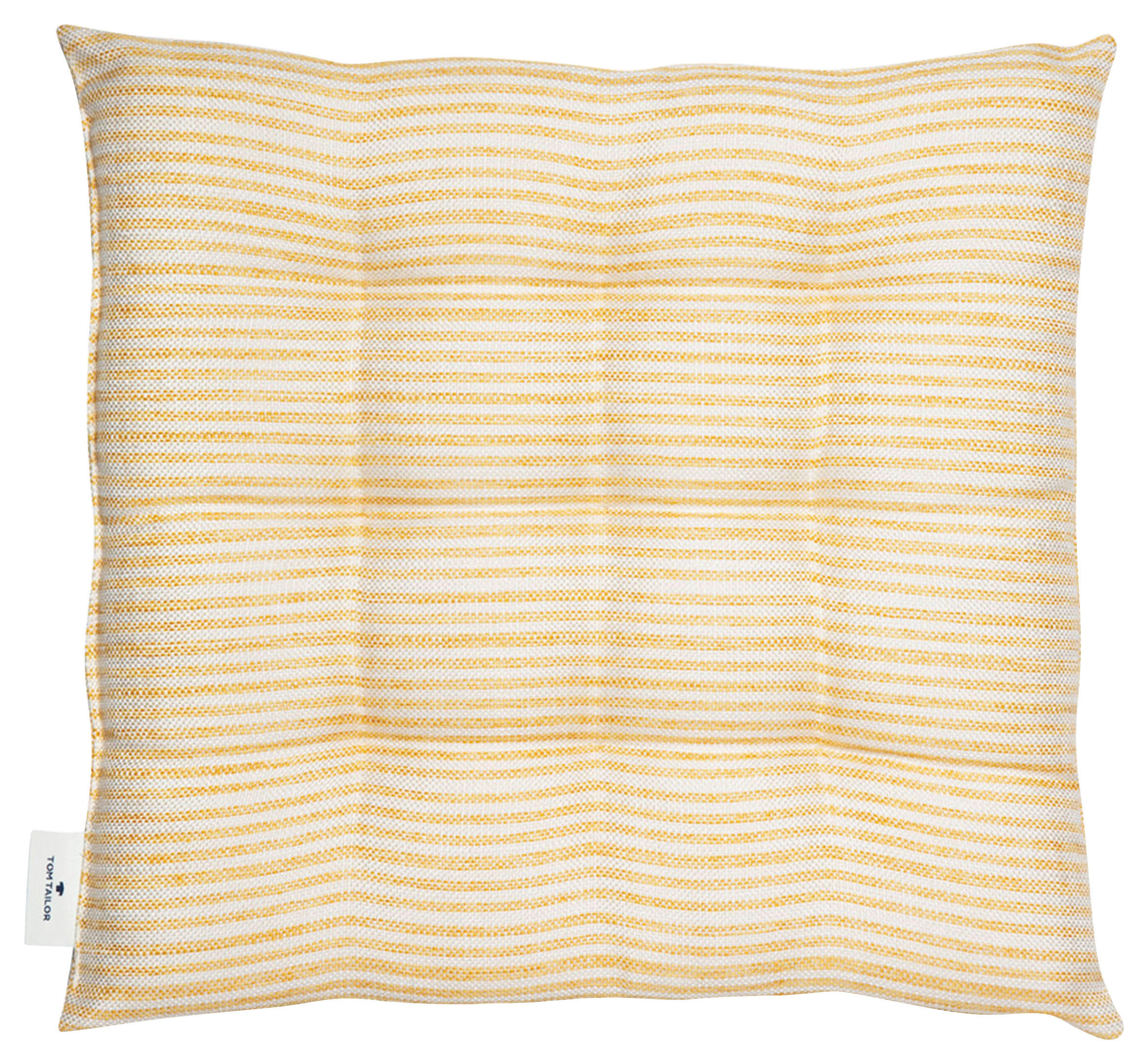SITTKUDDE  40/40 cm   - gul, Klassisk, textil (40/40cm) - Tom Tailor