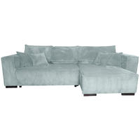 ECKSOFA  in Cord Grau  - Braun/Grau, KONVENTIONELL, Holz/Textil (293/160cm) - Carryhome