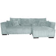ECKSOFA  in Cord Grau  - Braun/Grau, KONVENTIONELL, Holz/Textil (293/160cm) - Carryhome