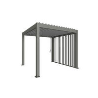 PAVILLON-SEITENTEIL - Dunkelgrau, Design, Metall (235/10/272cm) - Biohort