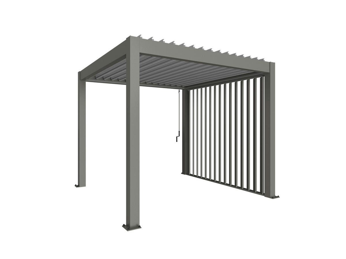 PAVILLON-SEITENTEIL - Dunkelgrau, Design, Metall (235/10/272cm) - Biohort