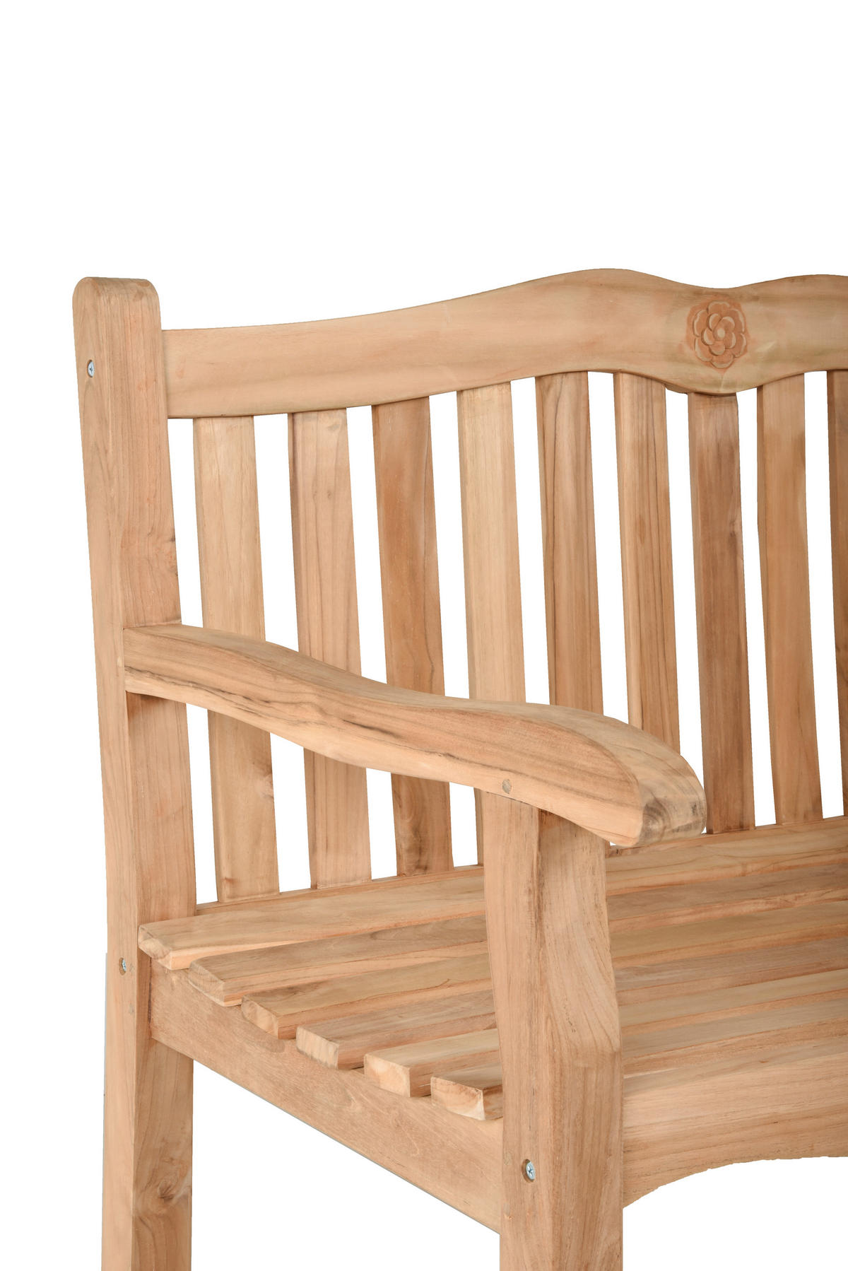 GARTENBANK 120/92/63 cm Teakholz   - Naturfarben, Basics, Holz (120/92/63cm) - Gardenson