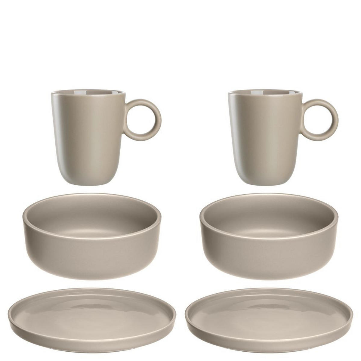 KOMBISERVICE ROMA 6-teilig  - Beige, Konventionell, Keramik (25,00/26,00/22,50cm) - Leonardo