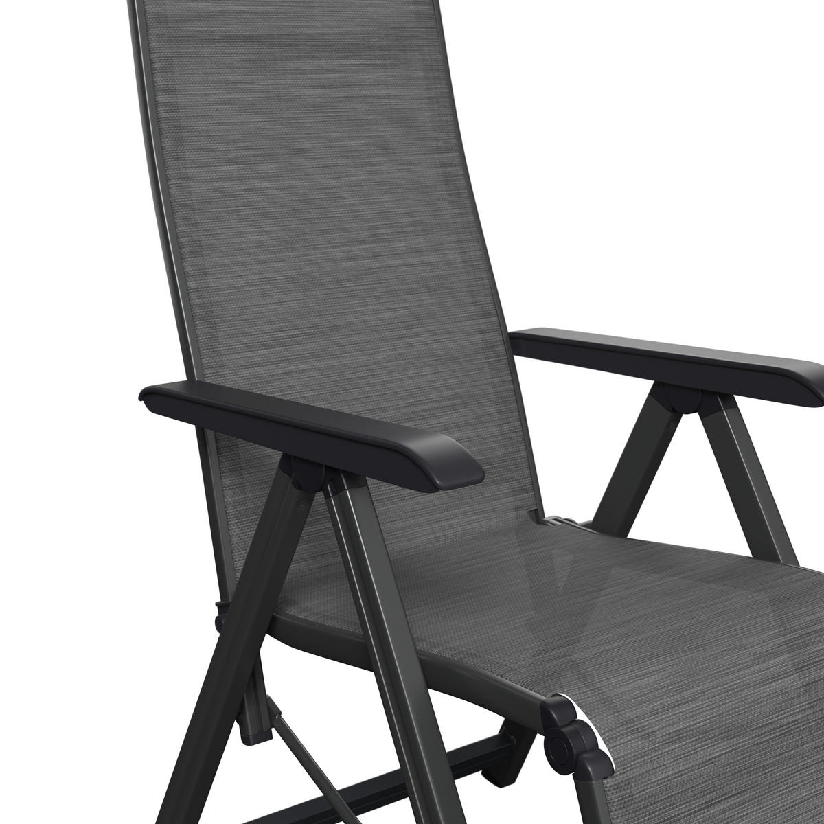 KERTI RELAX KAROSSZÉK 61/111/90 cm  - antracit/szürke, Konventionell, műanyag/textil (61/111/90cm) - Kettler