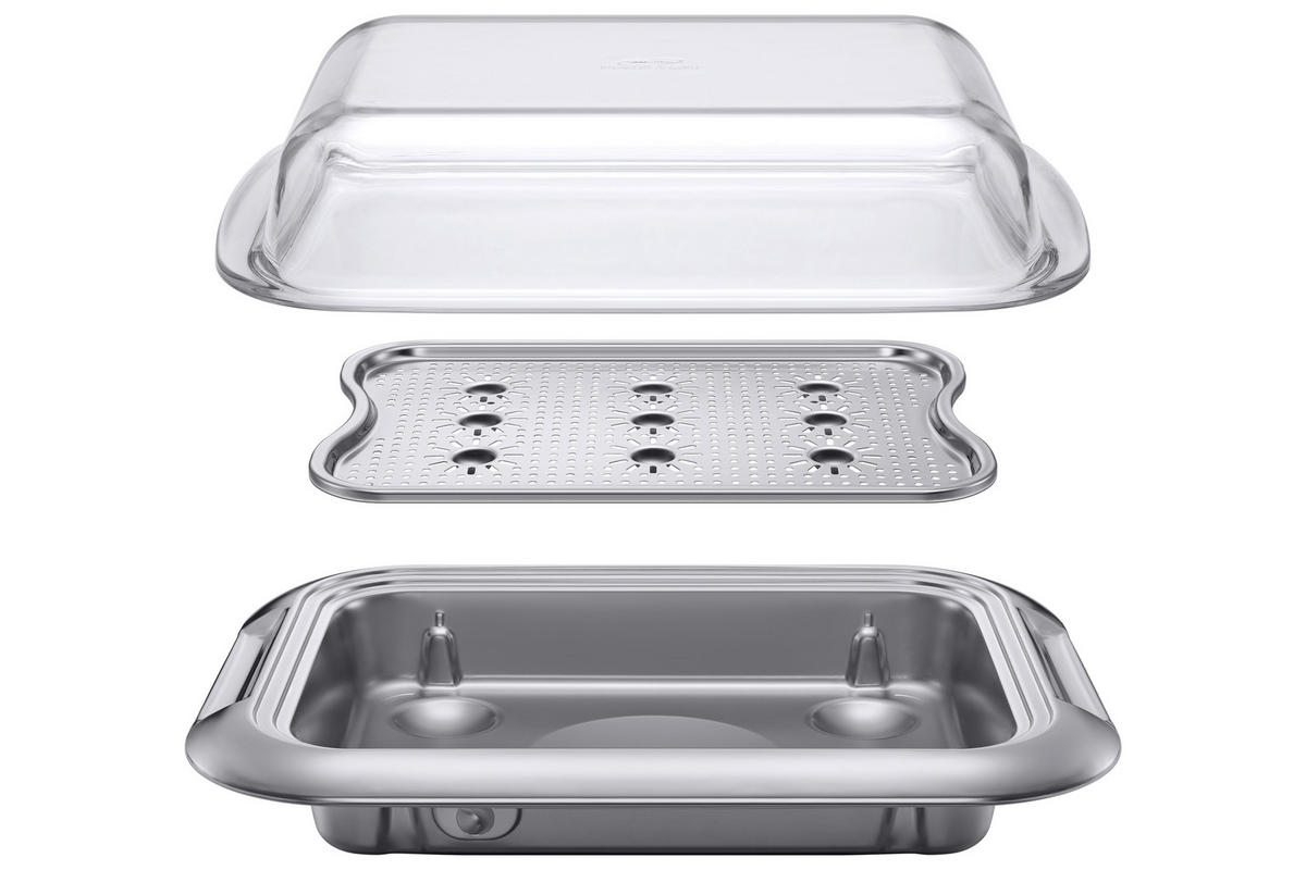 BACKOFEN NV7B7997AAK/U3  - Schwarz, Design, Glas/Metall (59,5/59,5/57,1cm) - Samsung