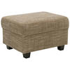 HOCKER Webstoff Braun, Beige  - Wengefarben/Beige, Design, Holz/Textil (67/41/52cm) - MID.YOU