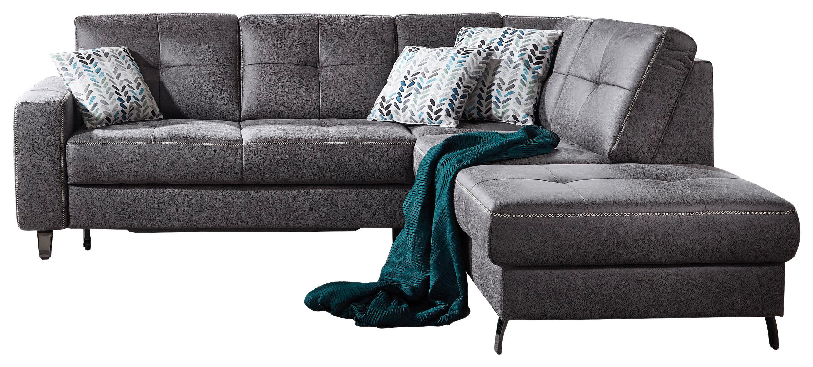 Ecksofa Varese Anthrazit 237x219 cm