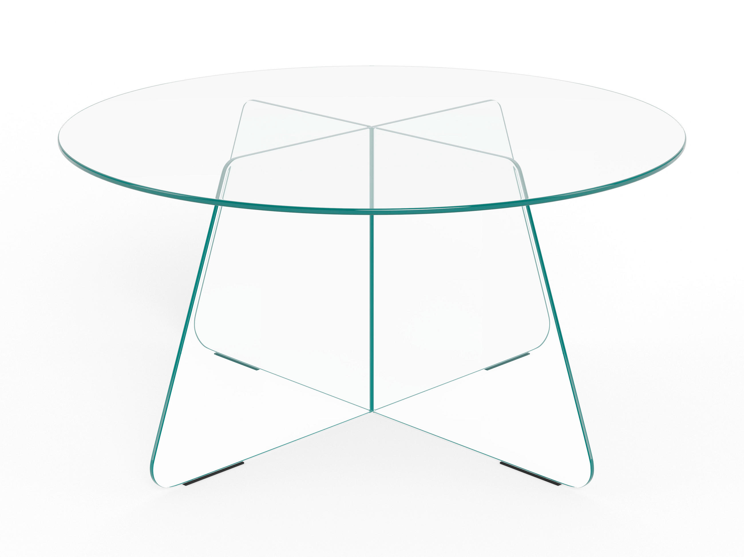 SOFFBORD i glas 80/80/40 cm  - klar, Design, glas (80/80/40cm) - MID.YOU