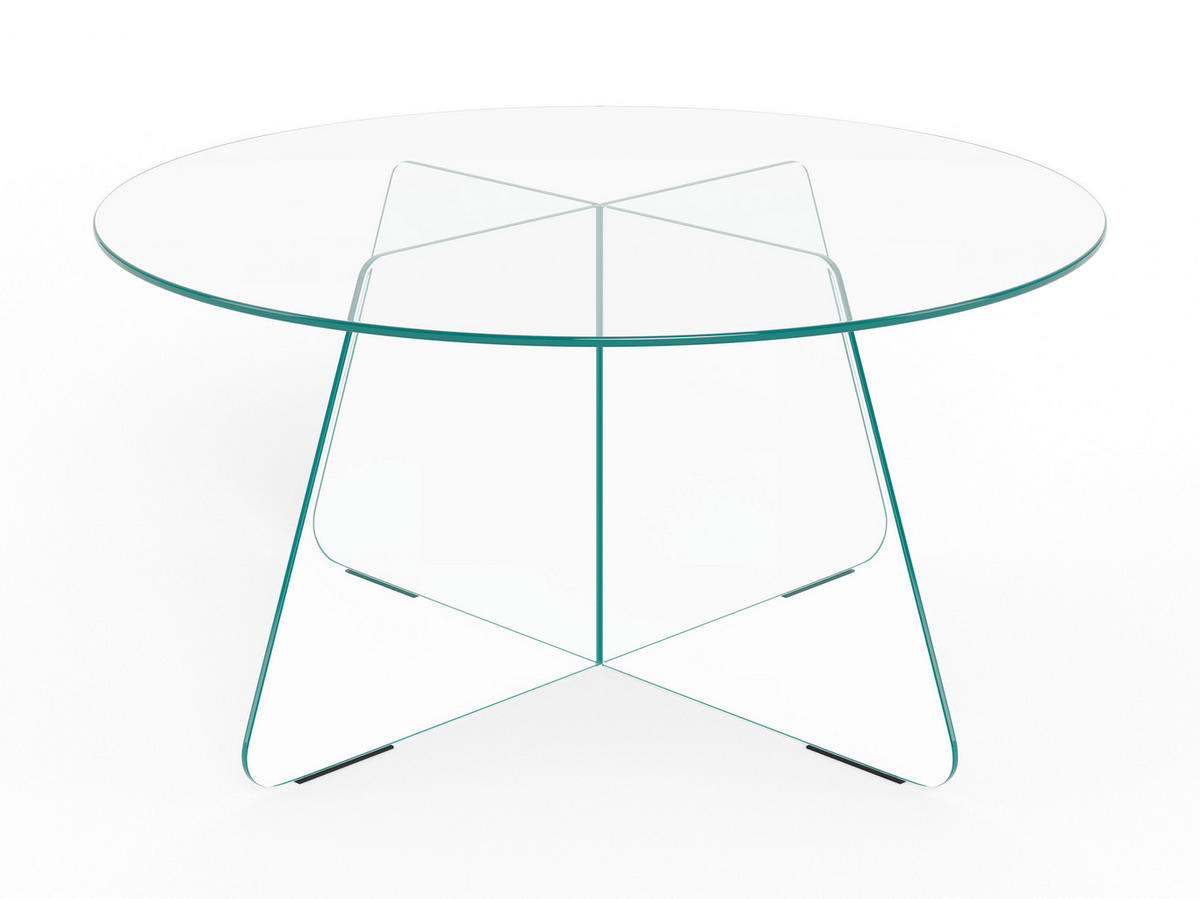 SOFFBORD i glas 80/80/40 cm  - klar, Design, glas (80/80/40cm) - MID.YOU