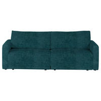 2,5-SITZER in Velours Opal  - Opal/Schwarz, Design, Kunststoff/Textil (240/70/125cm) - Xora