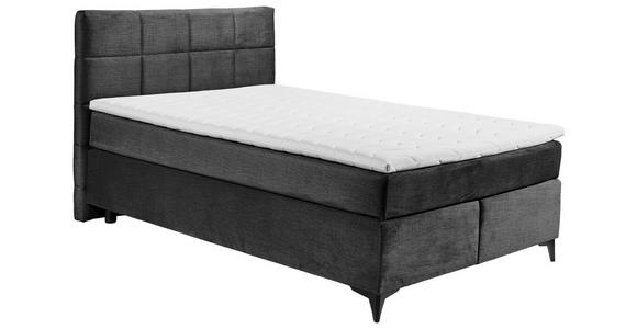 BOXSPRINGBETT 140/200 cm in Schwarz - Schwarz, Design, Holzwerkstoff/Kunststoff (140/200cm) - Xora